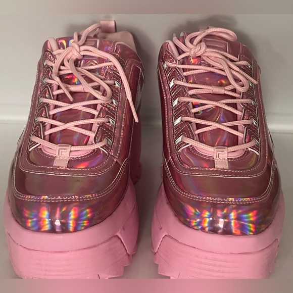 Womens Fila Disruptor Festival Platform Wedge Athletic Shoe - Pirouette Size 10 - Picture 11 of 15